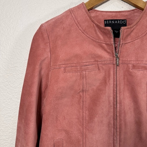 Bernardo Women's Pink Suede Jacket Women's Small - Picture 3 of 10